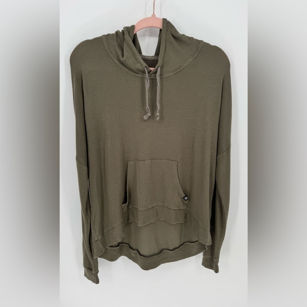 Victorias Secret Supermodel Essentials Olive Green Hooded Pullover Size Small
